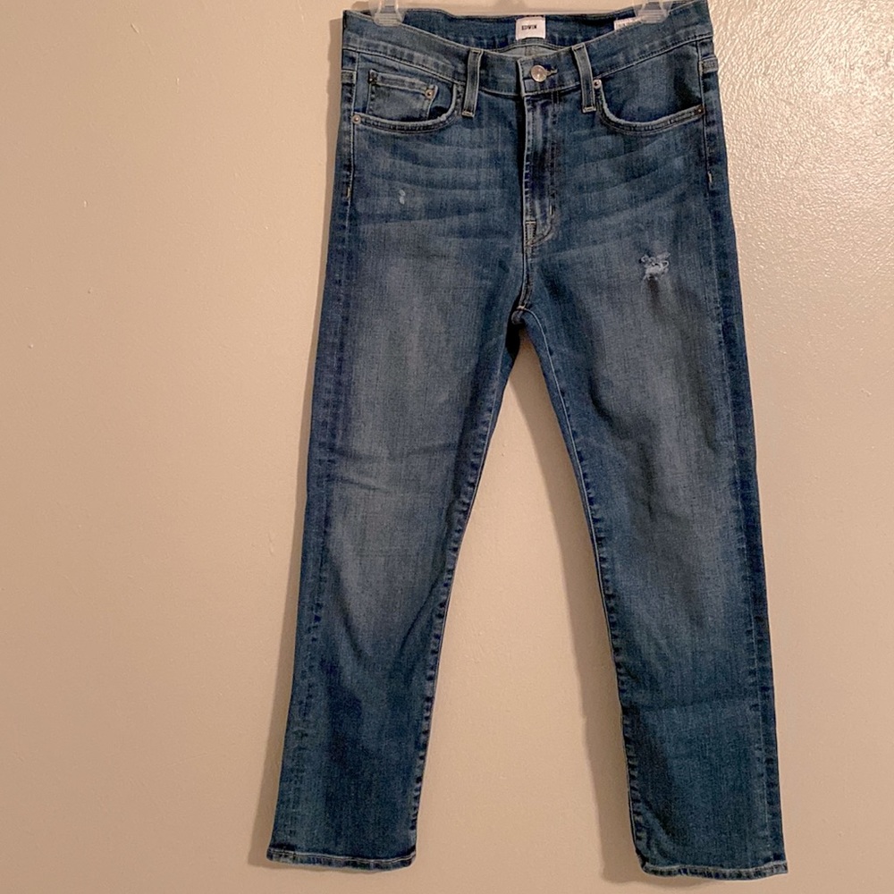 Like New! EDWIN Elin Crop Straight Jeans
